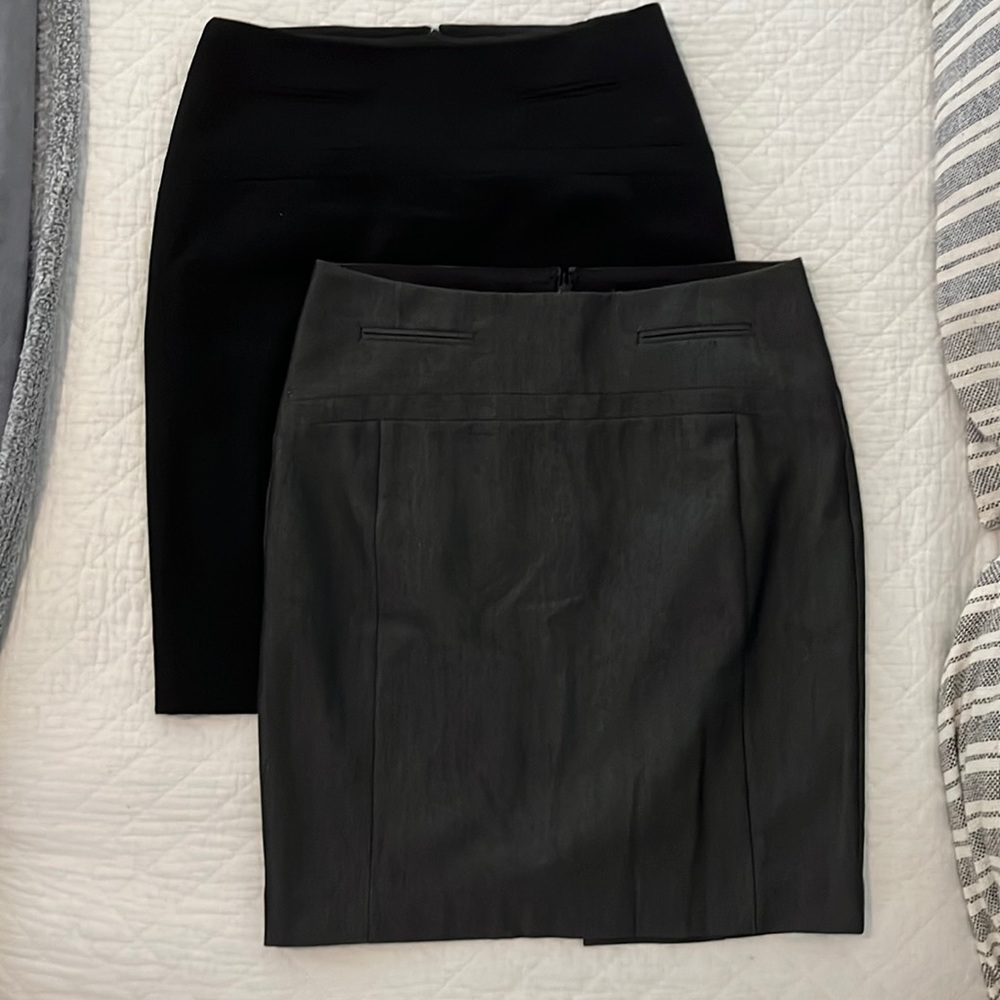 Express High-Waisted Mid-Length A-line Skirts (2)